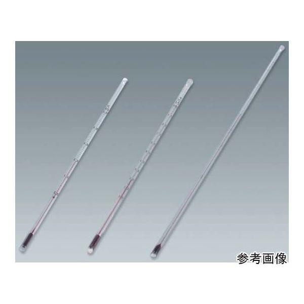 スギコ産業 ガラスビニールコーティング温度計 450mm 0~50 1個 67-2426-73（直送品）