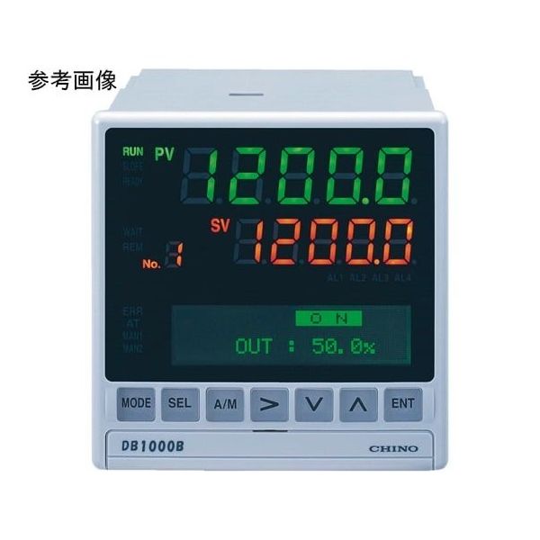 チノー デジタル指示調節計 オンオフサーボ形PID式(標準負荷仕様) H96×W96×D147mm DB1020B000-G0A 1台（直送品） 56,318円