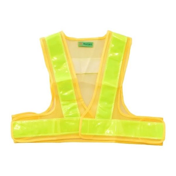 富士手袋工業 ショート安全ベスト 黄×黄 3275 1枚 65-3354-72（直送品）