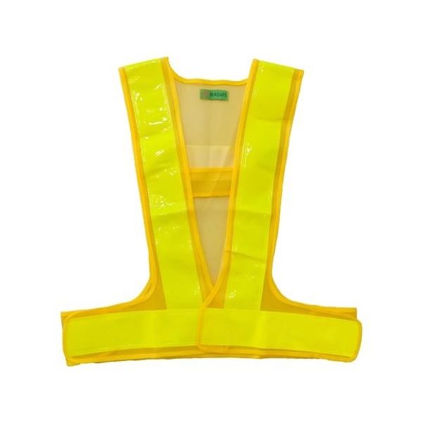 富士手袋工業 ラメ入り ピカセーフ 安全ベスト 黄×黄 8180 1枚 65-3354-77（直送品）