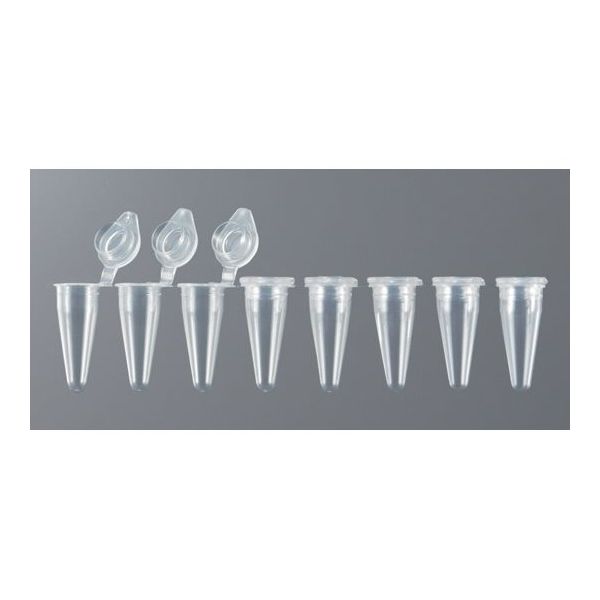 イナ・オプティカ PCR用キャップ付き8連チューブ 0.1mL フラットキャップ 12個×10袋入 3246-00 1箱(120個)（直送品）
