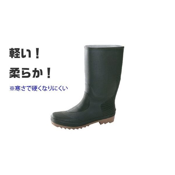 阪神素地 紳士ラバーブーツ LLLサイズ カーキ HM9037 1足 67-4889-62（直送品）