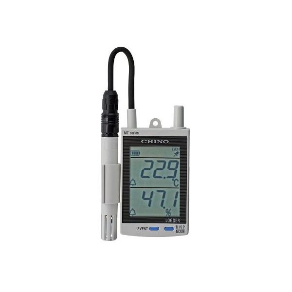 チノー MZseries リアルタイム無線ロガー データロガー サーミスタ外付けモデル 2m MZ-T01-2 1個 67-4916-86（直送品）