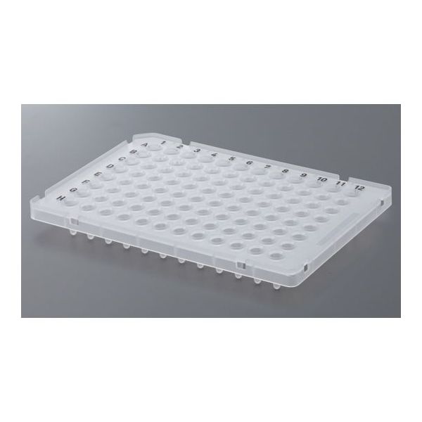 イナ・オプティカ PCR用96ウェルプレート 0.1mL 10枚×10組 B-96-LP-AB 1箱(100枚) 67-5190-65（直送品）