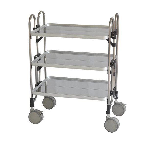 トクヤマ 折りたたみ式ワゴン 床上30cmタイプ HEAM-3C130 1台 67-5204-37（直送品）