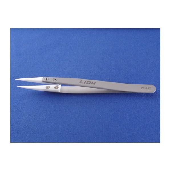 アズワン セラミックチップ付ピンセット 130mm 67-5232-41 1本（直送品）