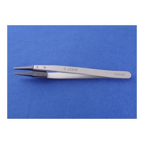 アズワン ファイバーチップピンセット 125mm 67-5232-54 1本（直送品）