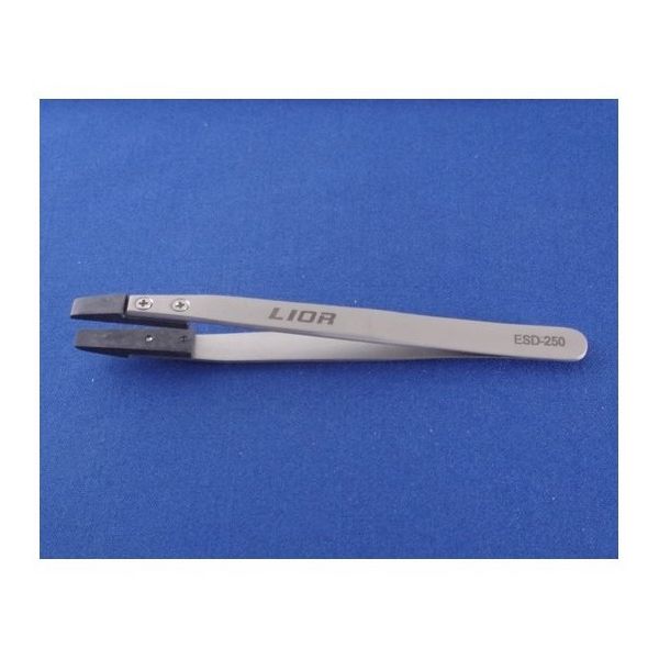 アズワン ファイバーチップピンセット 115mm 67-5232-56 1本（直送品）