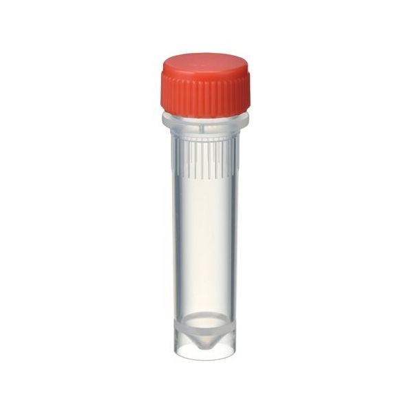 WATSON Oリングレス スクリューキャップチューブ 2.0mL 自立 赤 500本 1394-200-SS-R 1箱(500本)（直送品） 10,828円