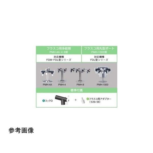 東京理化器械 多岐管 ポート数:8 PMH-8B 1個 67-5283-75（直送品）