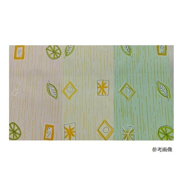 アズワン 食事用エプロン リーフ柄 ピンク 0-7350-13 1枚（直送品）