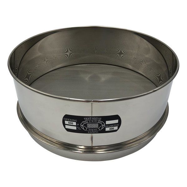 アズワン ステンレスふるい φ300×100mm 600μm 校正証明書(ISO9001)付 65-9393-52 1個（直送品）