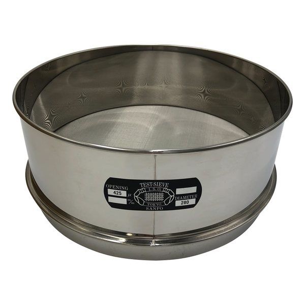 アズワン ステンレスふるい φ300×100mm 425μm 校正証明書(ISO9001)付 65-9393-54 1個（直送品）