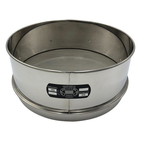 アズワン ステンレスふるい φ300×100mm 355μm 校正証明書(ISO9001)付 65-9393-55 1個（直送品）