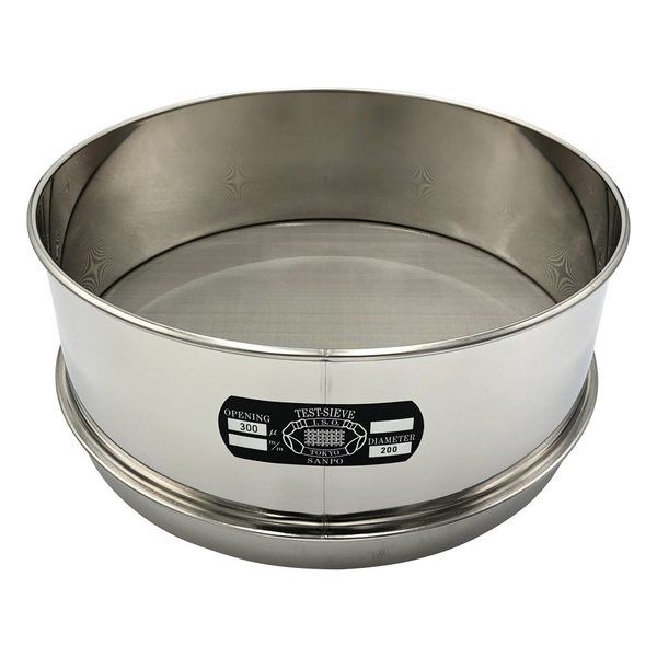 アズワン ステンレスふるい φ300×100mm 300μm 校正証明書(ISO9001)付 65-9393-56 1個（直送品）