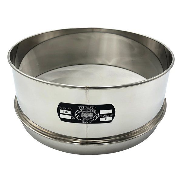 アズワン ステンレスふるい φ300×100mm 106μm 校正証明書(ISO9001)付 65-9393-62 1個（直送品）