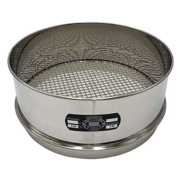 アズワン ステンレスふるい φ300×100mm 8.0mm 校正証明書(ISO9001)付 65-9393-37 1個（直送品）