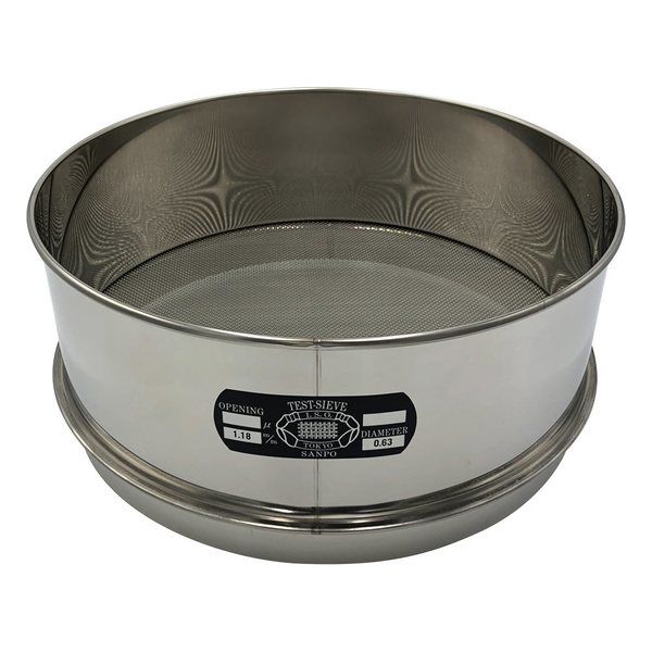 アズワン ステンレスふるい φ300×100mm 1.18mm 校正証明書(ISO9001)付 65-9393-48 1個（直送品）