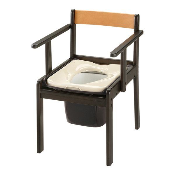 リッチェル 軽~いトイレ(木製きらく)普通便座 7-4317-01 1台（直送品）