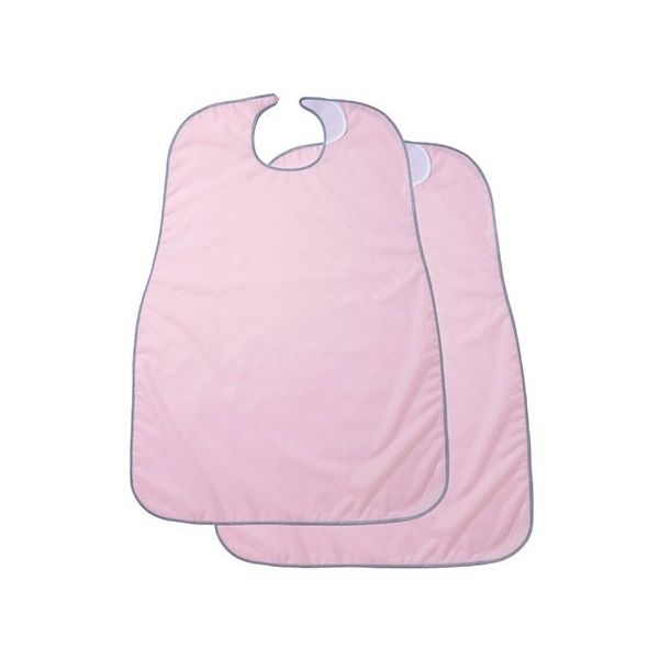 特殊衣料 食事前掛 2枚組 ピンク 1031 1組(2枚) 8-4705-11（直送品）