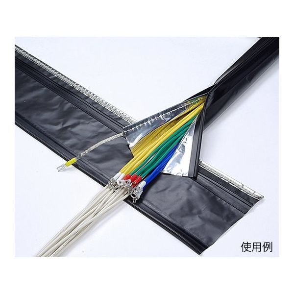 興和化成 ノイズプロテクトチューブ スライドロックタイプ ブラック KSLA-100 25M 1巻 62-3840-41（直送品）