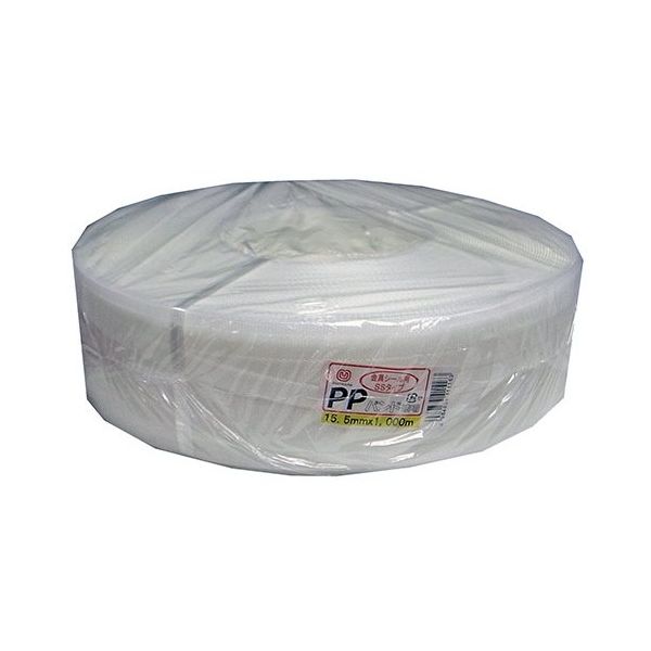 松浦工業 荷造り・結束用PPバンド 15.5mm×1000m 透明 5巻入 PPBAND1000-CL 1箱(5巻) 62-9214-44（直送品）