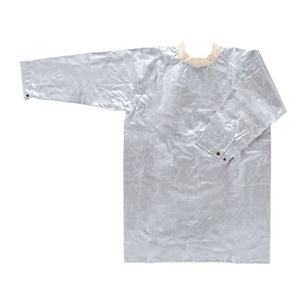 帝健 耐熱袖付きアルミコーティングエプロン CMA187 1枚 62-6281-65（直送品）