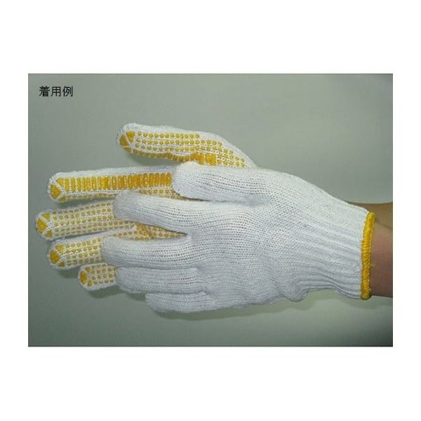 富士手袋工業 ボツ軍手 (7ゲージ) 白 フリー (12双組×10袋) 1480 1ケース(120双) 62-9223-72（直送品）