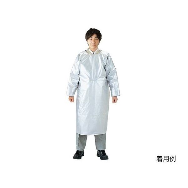 帝健 炉前遮熱アルミ作業エプロン AMA3L 1枚 63-7318-03（直送品）