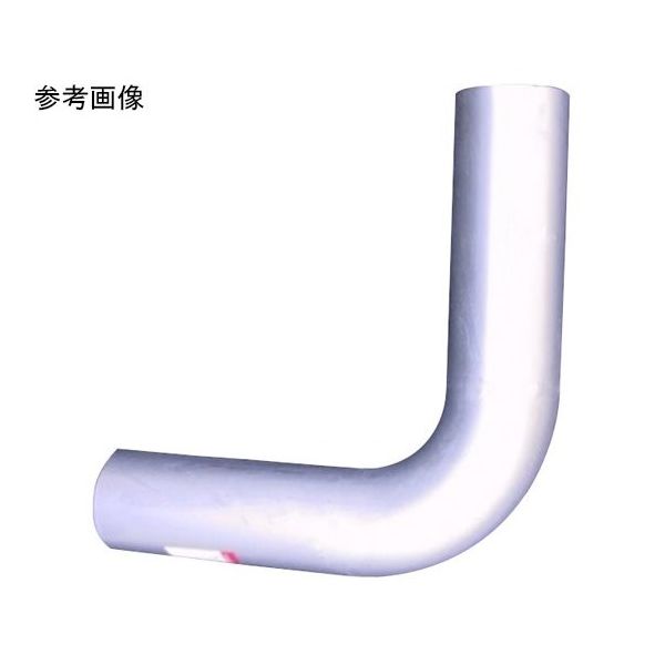 山脇産業 90度曲げパイプ(L型・ステンレス(SUS304製)#400仕上) 1000mm 54mm 51mm 12-L054 1本（直送品）