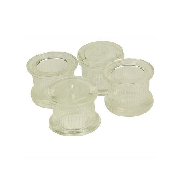 ツチノ クリアー 脚キャップ 丸型 18mm 51-140 1パック 64-6524-83（直送品）