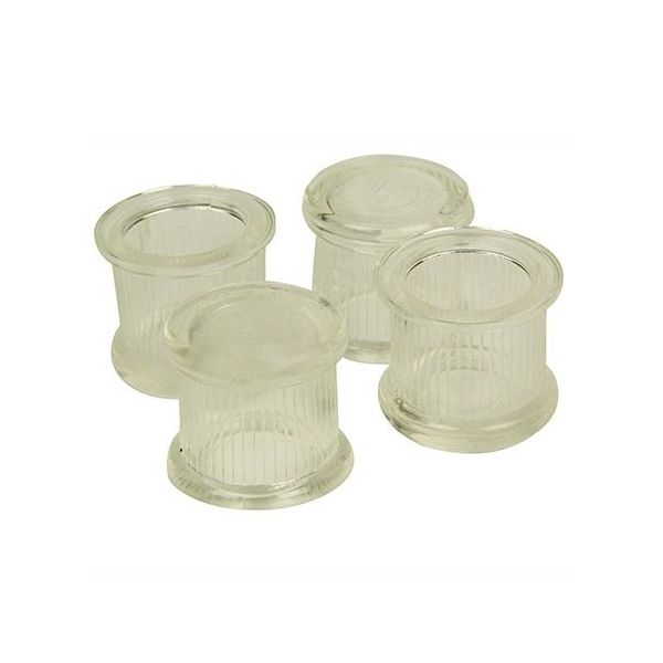 ツチノ クリアー 脚キャップ 丸型 21mm 51-141 1パック 64-6524-84（直送品）