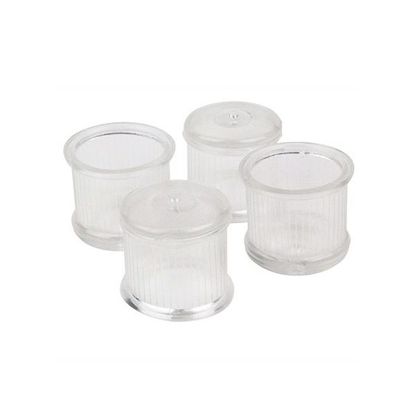 ツチノ クリアー 脚キャップ 丸型 28mm 51-143 1パック 64-6524-86（直送品）