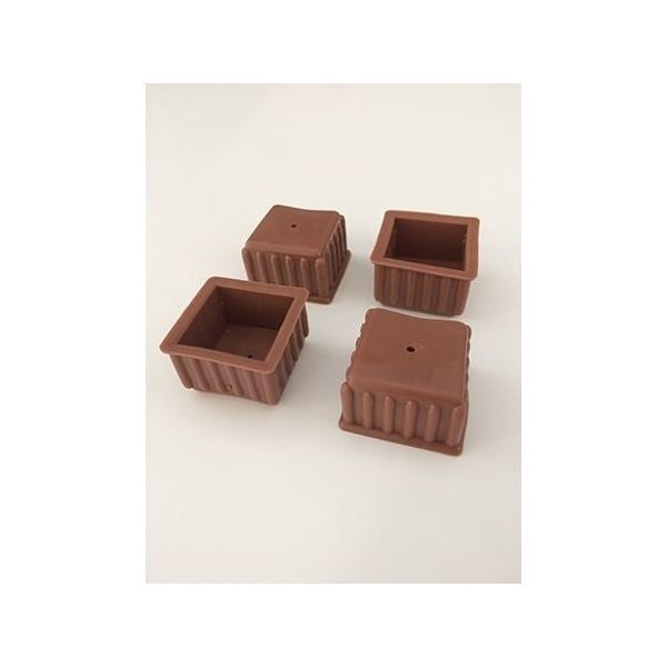 ツチノ 脚キャップ 茶角 28mm 51-025 1パック 64-6524-43（直送品）