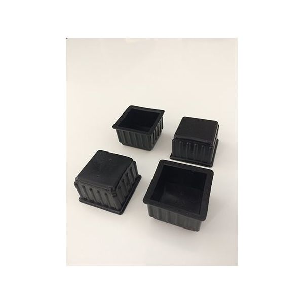 ツチノ 脚キャップ 黒角 36mm 51-054 1パック 64-6524-60（直送品）