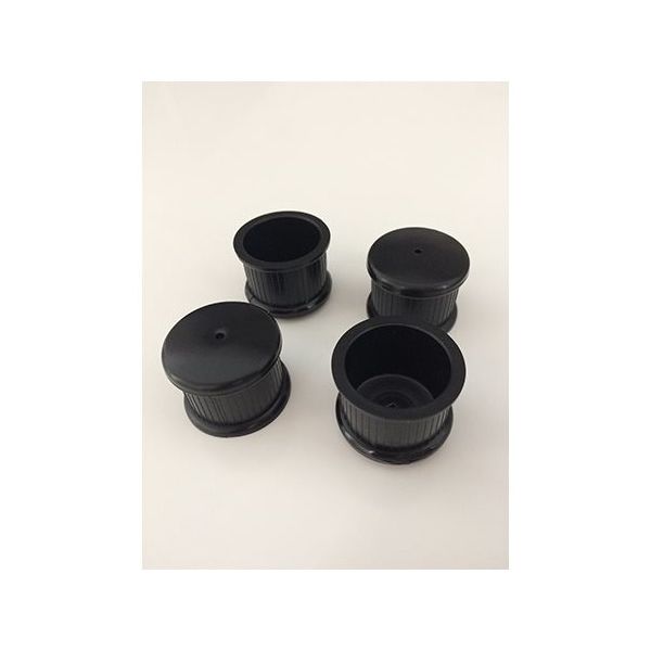 ツチノ 脚キャップ 黒丸 28mm 51-043 1パック 64-6524-53（直送品）