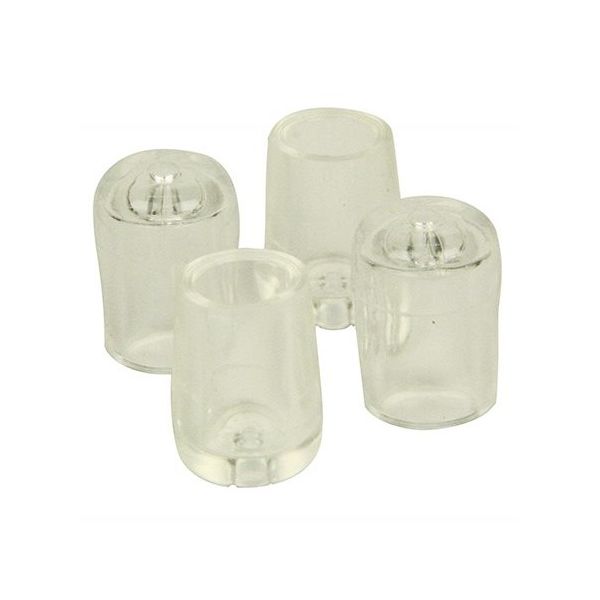 ツチノ クリアー パイプ脚キャップ 9.5mm 51-130 1パック 64-6524-75（直送品）