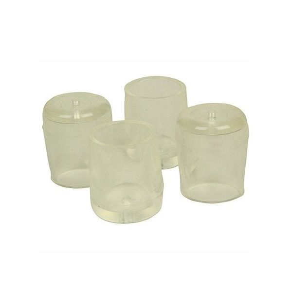 ツチノ クリアー パイプ脚キャップ 21mm 51-134 1パック 64-6524-79（直送品）