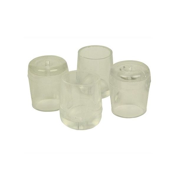 ツチノ クリアー パイプ脚キャップ 28mm 51-136 1パック 64-6524-81（直送品）
