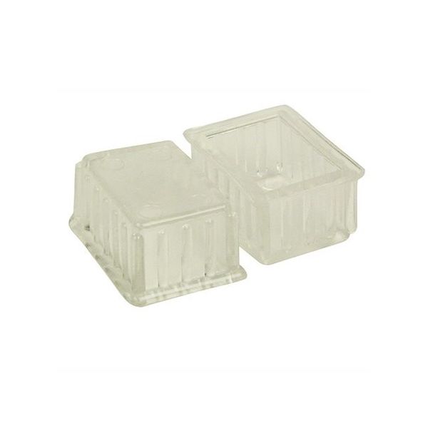 ツチノ クリアー 脚キャップ 長角型 23×36mm 51-160 1パック 64-6524-94（直送品）