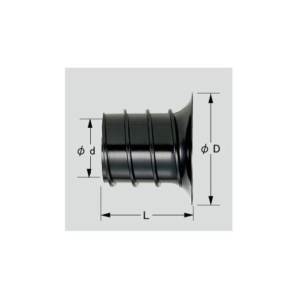 東拓工業 TACレックス ベルマウス 61mm T-BM50 1個 64-9691-83（直送品）