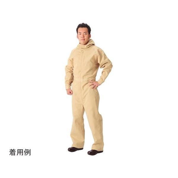 帝健 テクノーラ(R)耐切創ツナギ服 フリーサイズ EWW48 1枚 65-0297-61（直送品）