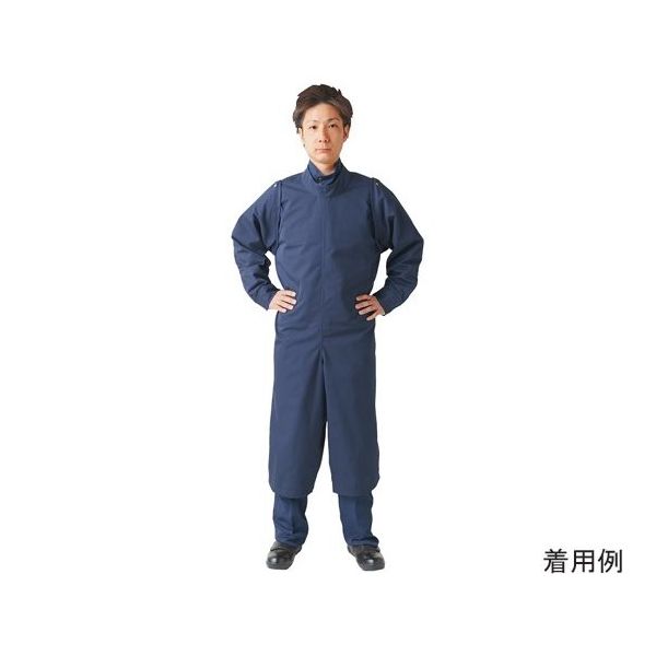 帝健 快適溶接作業服 ウェルディングサバイバル(プロテクター) ネイビー 3L TWW3(3L) 1枚 65-1693-47（直送品）