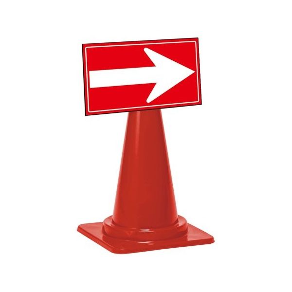 テラモト ミセル誘導パネル(コーン用)1面 420×250mm ブラック/赤 OT5695407 1台 65-3727-40（直送品）