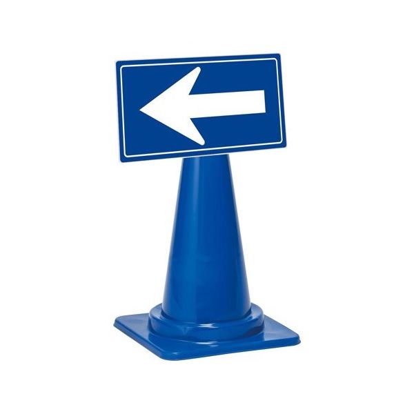 テラモト ミセル誘導パネル(コーン用)1面 420×250mm ホワイト/青 OT5695408 1台 65-3727-41（直送品）