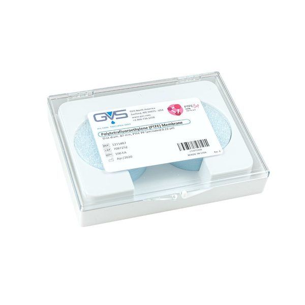 GVS メンブレンフィルター 直径Φ47mm PTFE 親水性 0.22μm 100枚入