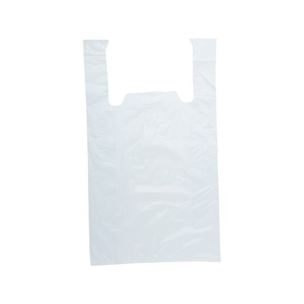 紺屋商事 レジ袋乳白 東60西50号350(500)×600 ケース販売(100枚×10袋入り) 723160 1ケース(1000枚)（直送品）