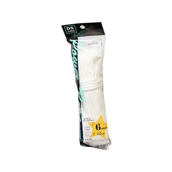 プロモート パワーロープ(ポリエステル金剛打ち)6mm×10M 1044008 1個 65-3905-10（直送品）