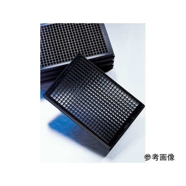 CellBIND 384ウェル ローフランジクリアボトム 黒 滅菌済み フタ付 20個×5パック入 3770 1ケース(100個)（直送品）