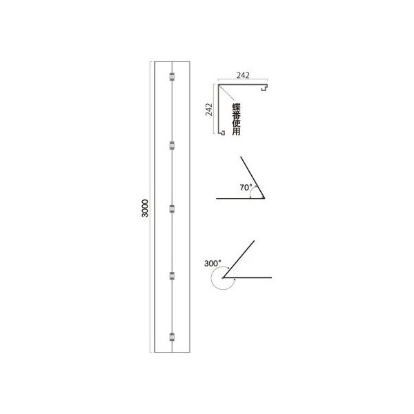 アズワン アドフラット コーナー パネルのみ 3M 67-7412-10 1個（直送品）